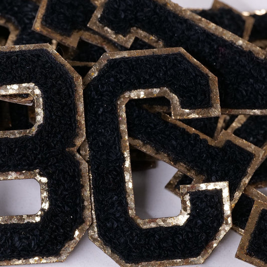 Black or White Chenille Letters