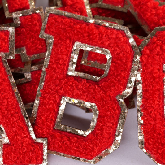 Red or Orange Chenille Letters